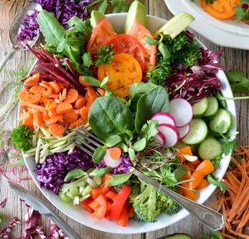A colorful salad